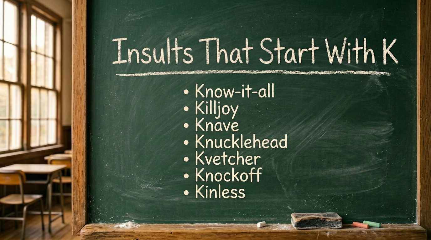 100+ Insults That Start With K