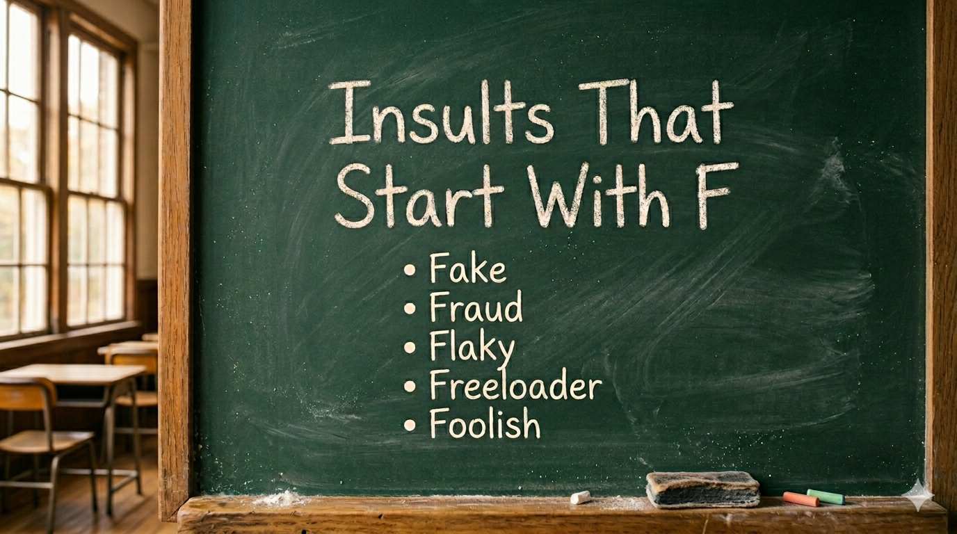 120+ Insults That Start With F