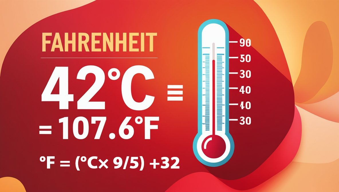 42 degree celsius to fahrenheit