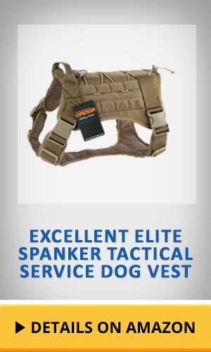 EXCELLENT ELITE SPANKER Tactical Service Dog Vest featured