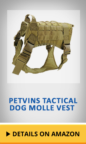 Petvins Tactical Dog Molle Vest featured