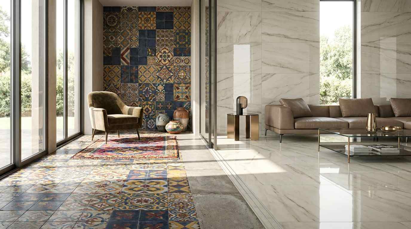 Encaustic Cement Tile vs Traditional Ceramic Tile