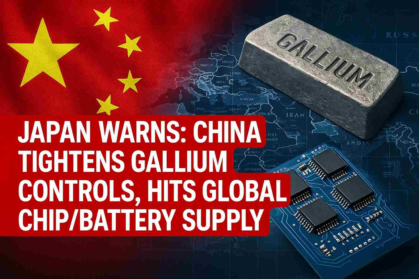 Japan, China, gallium semiconductor battery warning