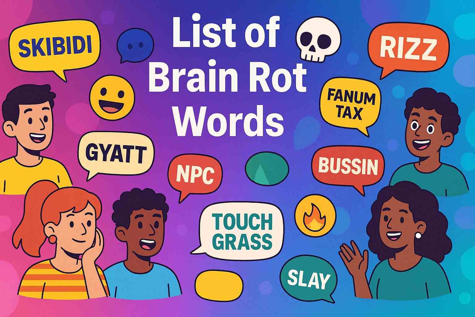 List of Brain Rot Words with Their Use