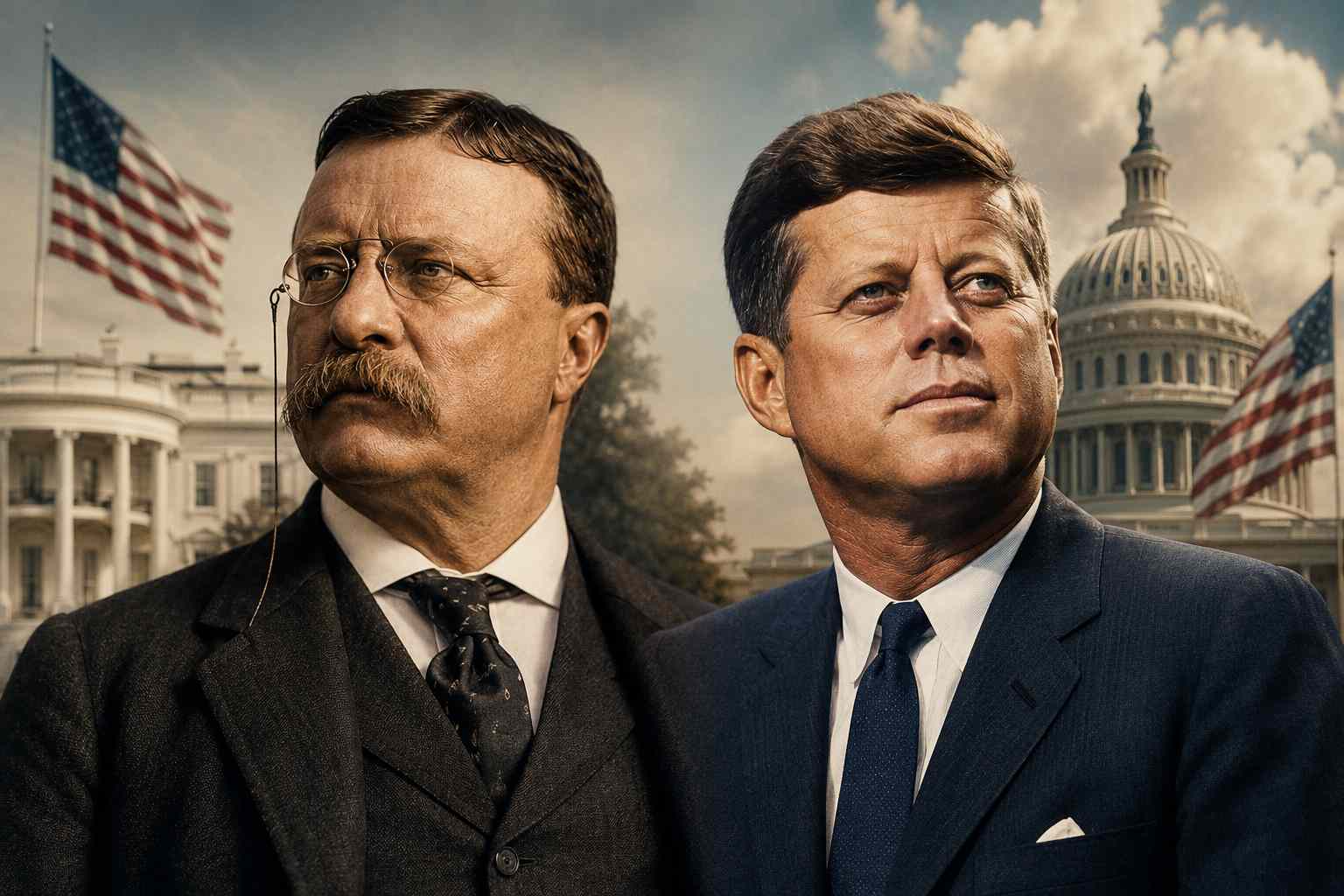 Youngest US President Ever Theodore Roosevelt vs John  F Kennedy